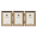 Lawrence Frames Bead Border Design, 2.5x3.5 Triple, Gold - color: Gold, size: 2.5x3.5 Triple