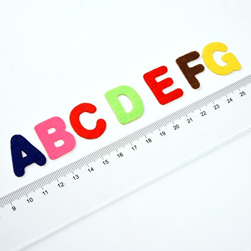 Outus 500 Pcs Felt Letter Stickers Self Adhesive Alphabet, 1 Inch
