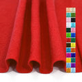 Red Felt Fabric 36" X 18" 1.6mm Thick Soft Half Square Felt Sheet - color: Red, size: 36'' x 18''