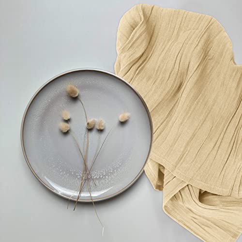 RUVANTI Flour Sack Towels 6 Pack 28”x28”, 100% Cotton Ring Spun – Camel - color: Camel, size: 6 Pack
