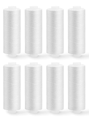 ZMAAGG Sewing Thread, 8 Rolls 200 Yards White Sewing Machine Thread - color: 8 PCS White
