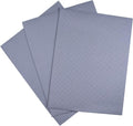 KCS 3 pc of 12" x 18"(30cmx45cm) Counted Cotton Aida Cloth Cross Stitch Fabric (Light Steel Grey,14CT) - color: Light Steel Grey, size: 14CT