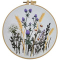Esffaci Embroidery Starter Kit for Adult Beginner with Flowers Pattern Hand Embroidery Set with Cloth Hoop Needle Threader Floss and Instruction - color: Flower