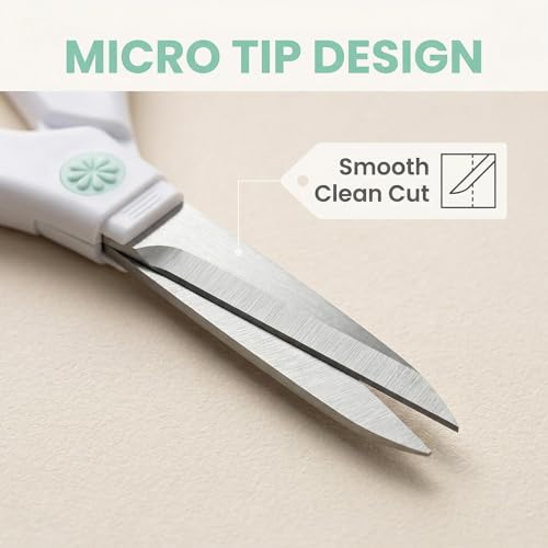 2-Pack Precision Craft Scissors for Sewing Embroidery and Paper