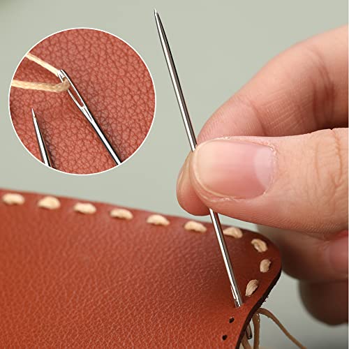 Veroave Sewing Needles, 9 PCS Curved Needle, Upholstery Needle - size: 9PCS