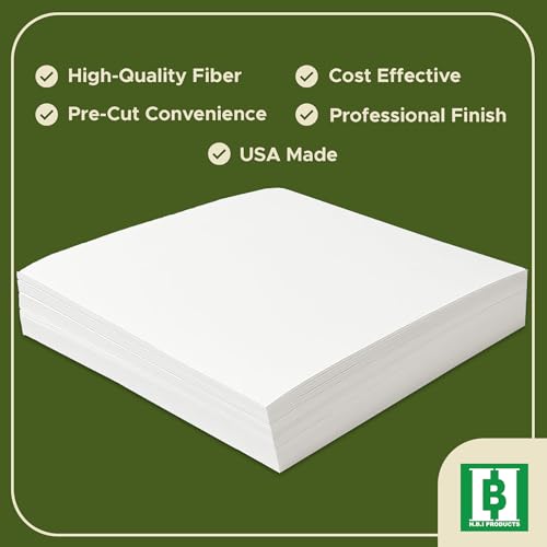 HBI Tear Away Embroidery Stabilizer Sheets, 8 x 8 in, 100 Pack - size: 8"x8" 100 Sheets