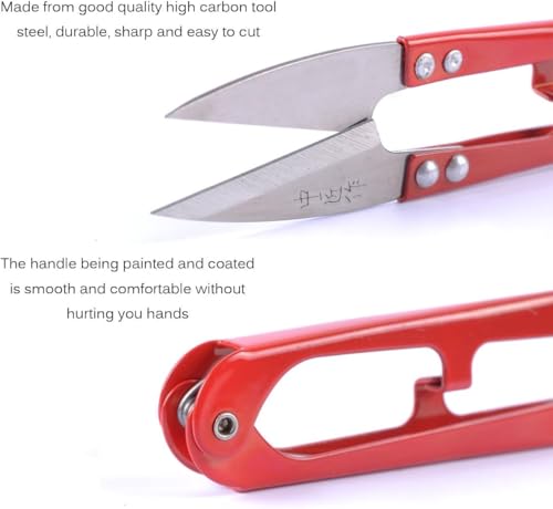 UCEC 24Pk Thread Cutter Snips, Mini Sewing Scissors for Crochet Embroidery - color: 24pack Red+blue+navy Blue
