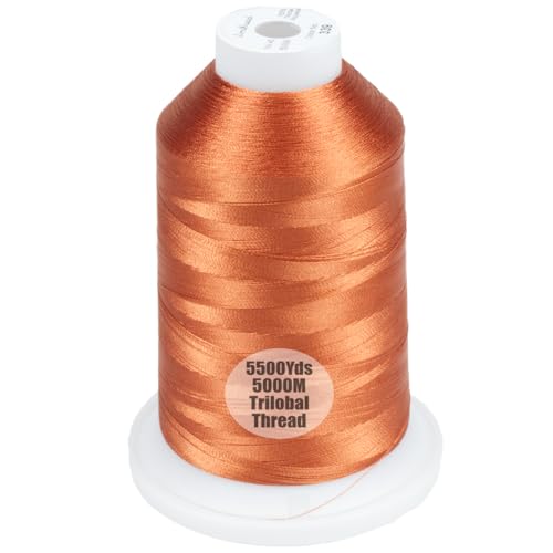 Simthread 5500Yds/5000M 40WT Polyester Embroidery Thread Clay Brown 339 - color: Clay Brown-339