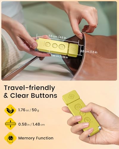 Glocusent Eye-Caring 12 LED Book Light, Compact Rechargeable Reading Light - color: Yellow