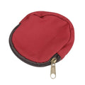 uxcell Mini Canvas Coin Purse Pouch, 3.9" Blank Round Mini Coin Wallet Small Change Purses Portable Organizer Bags with Zipper for Women Men Home DIY, Red - color: Red