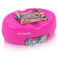 Arcimatto Magnetic Pin Holder, Strong Magnet Pincushion with Drawer, Pin Cushion with 100 Pcs Ball Head Straight Pins for Sewing, Needle Cushions Bobby Pin Holder Paper Clip Organizer for Quilting - color: Rose Red