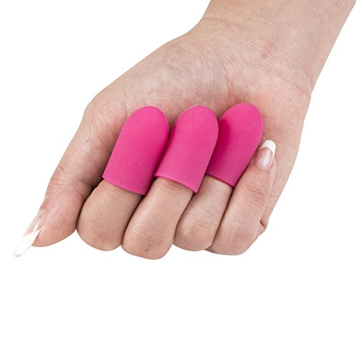 SINGER 00195 Heat Resistant Protective Finger Guards, 3-Count, Pink
