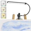 Clip-On LED Easel Lamp for Artists, 3 Color Modes, 10-Level Dimmable, 300lm Eye-Care Easel Lights for Painting, Drawing with Flexible Arm, USB-Powered(No Battery) - style: Clip-on Easel Light for Painting Black