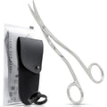 Applique Scissors for Embroidery - Double Curved Handle, 6", Polished - color: Polished