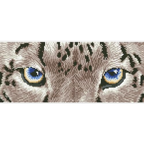 DIAMOND DOTZ Snow Leopard Diamond Painting Kit, Diamond Art Craft Set