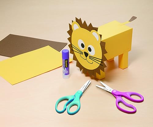 Scotch 5" Soft Touch Blunt Kid Scissors, Purple, 12 Count, Teacher's Pack (Pack of 6) - size: 12 count - pointed (Pack of 6)