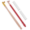 2 PCS Tambour Embroidery Kit, Tambour Hook with 6 Needles, Stainless Steel Bead Embroidery Kit for Sequin Beading DIY Sewing