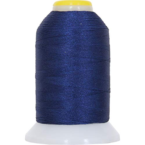 ThreadArt 60wt Embroidery Bobbin Thread, 1000M, Blue - color: Blue