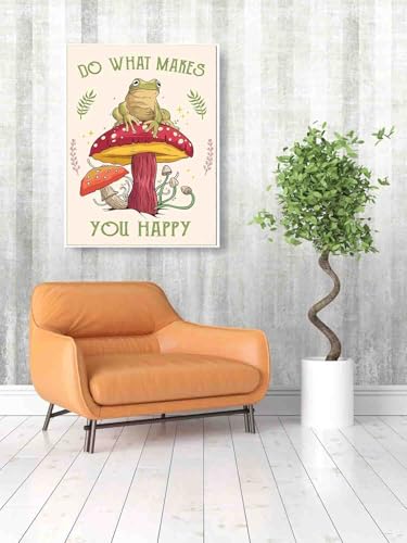 DYAIANGMU Mushroom Stamped Cross Stitch Kit for Adults 15.7x11.8 inches - color: red-64