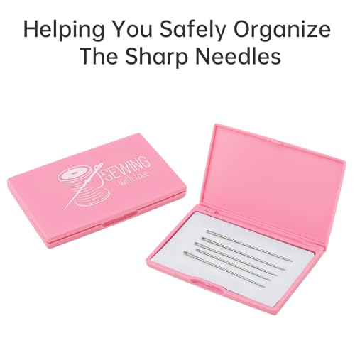 Magnetic Needle Storage Case, Deep Pink - color: Deep Pink