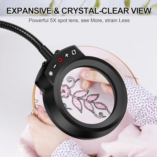 NEWACALOX Magnetic Magnifying Lamp for Helping Hands Station
