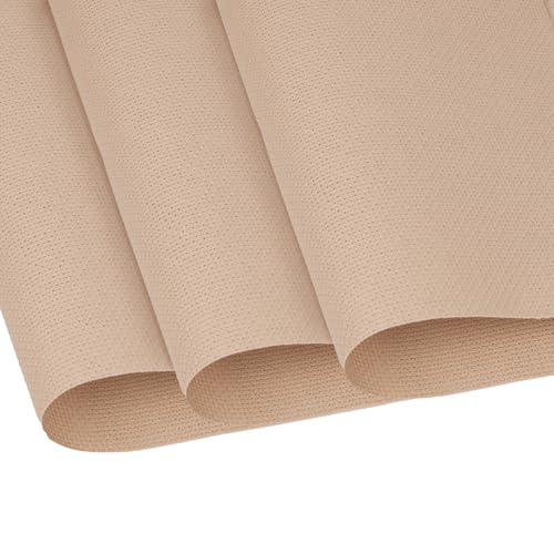Cross Stitch Fabric 14 Count Aida Cloth 28 x 19 Inch Large Size Classic Reserve Cross Stitch Supplies Embroidery Fabric for Home DIY Craft Decoration Handmade, Tan - color: Tan, size: 14 CT 28 x 19In