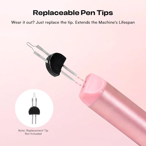 Caydo Rechargeable Thread Burner Tool - color: Pink Thread Burner