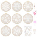 ORIGACH 8 Pcs DIY Christmas Snowflakes Embroidery Kit for Beginners - style: Snowflakes