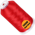 New brothread 5000M Huge Spool Embroidery Machine Thread - Red - color: Red-800