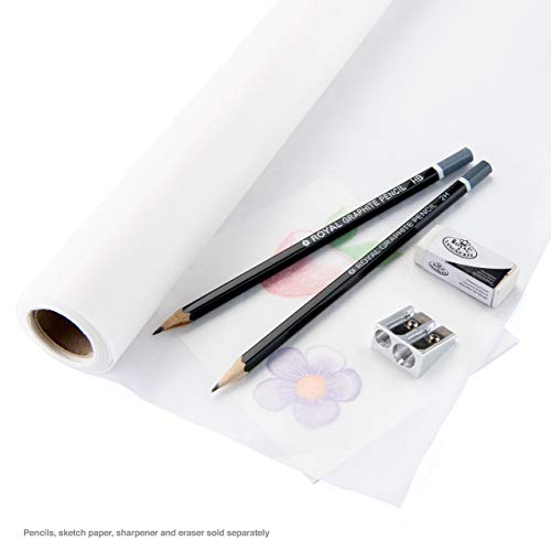 Bee Paper 18" x 20 yds Sketch and Trace Roll, White - color: White, size: 18-inch x 20-yard Roll