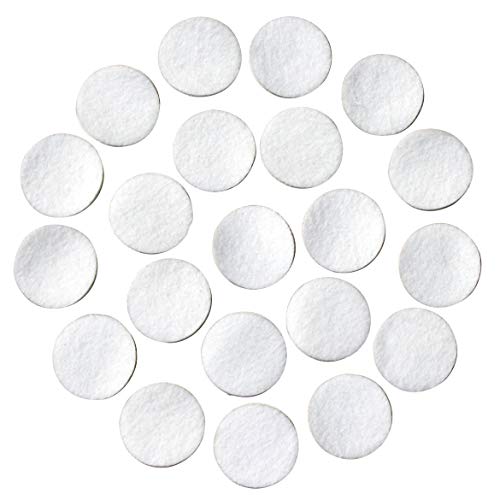 White Adhesive Felt Circles: Variety of Sizes: ½”, ¾”, 1" or 1.5" Wide; Package Sizes for Wholesale Pricing, Die Cut Stickers Ready to use for DIY Projects & Crafts (48 Count 3/4", White) - size: 48 Count 3/4"