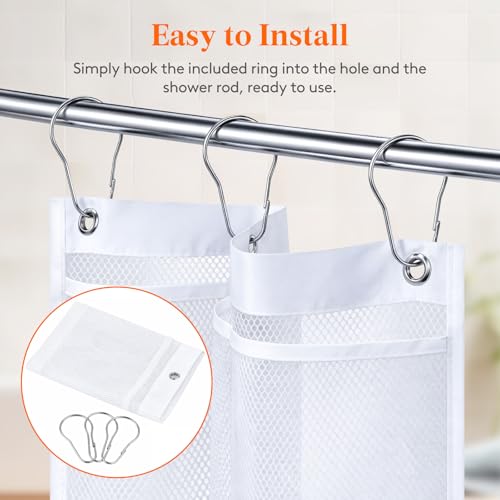 Lifewit Mesh Shower Caddy, 9 Pockets Hanging Bathroom Organizer, 2 Pack - size: 14" x 34"