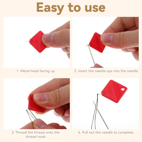 12PCS Colorful Needle Threader for Sewing, Automatic Needle Threader