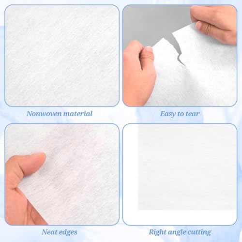 Tear Away Machine Embroidery Stabilizer Backing 8"x8" - 200 Precut Sheets - Medium Weight 1.8 oz- Fits 4x4 and 6x6 Hoops for Patches, Hats, Apparel & Small Embroidery Projects - size: 200 PCS 8 x 8 Inch