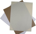 KCS 3 pc of 12" x 18"(30cmx45cm) 18CT Counted Cotton Aida Cloth Cross Stitch Fabric (White+Cream+Khaki) - color: White+cream+khaki