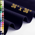 Large Felt Fabric Sheet 36 x 36 Inch, 1.6mm Thick (Navy Blue) - color: Navy Blue