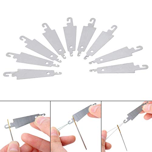 Needle Threader Steel Baste & Tie Quilts with Curved Needles for Threading Embroidery Beedles 20 Piece/lot