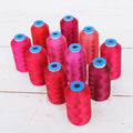 ThreadArt Polyester Embroidery Thread Set, 1000M, 11 Cone Red Color Builder - color: RED COLOR BUILDER