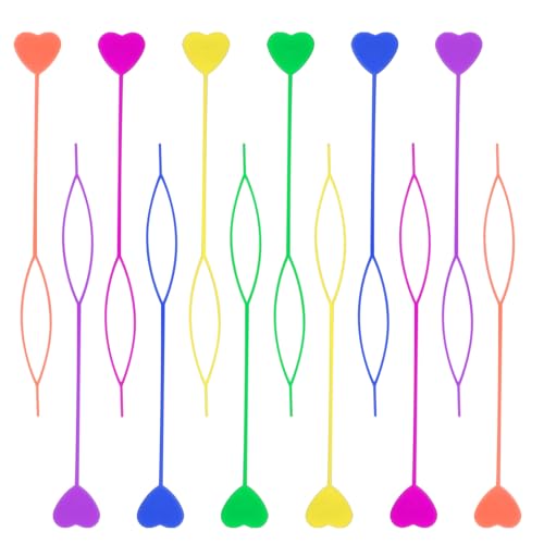 COMNICO 12pcs Quick Beader for Hair Braids Loading Beads Braid Stringer Ponytail Maker Plastic Hair Tail Beading Tools Kit for Kids Girls (Colorful)