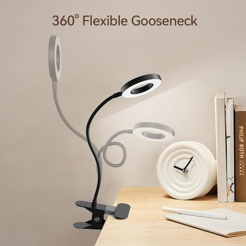 LED Desk Lamp Table Lamp with USB Charging Port (2 Pack Clip Lamp) - style: 2 Pack Clip Lamp