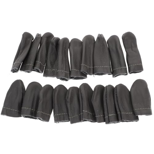 HOMSFOU Felt Thimble Finger Protectors 20 pcs Finger Cots for Sewing Knitting Felting Soft Breathable Guards for Hand Sewing DIY Crafts