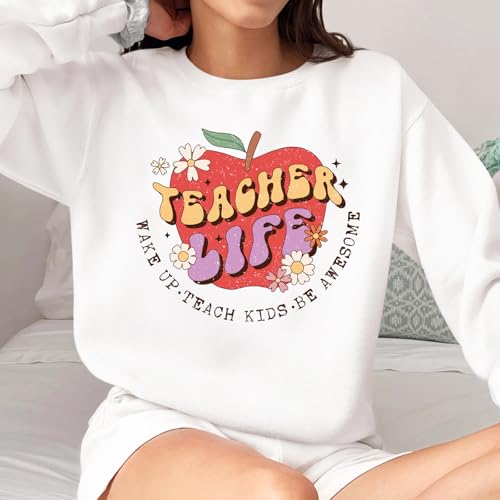 Retro Teacher Iron on Transfers Heat Transfer Viny 32pcs - color: Olive