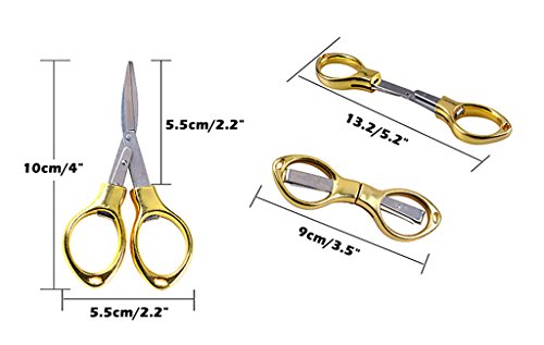 ALIMITOPIA Portable Folding Scissor,Multipurpose Glasses-shaped Mini Cutter Fishing Thread Yarn Scissor Trimming Nipper for DIY Crafting Projects(5 Colors) - style: Glasses-shaped