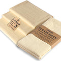 Natural - Blank Plain - Linen Tea Towels For Kitchen - For Crafting Embroidery Baking Sourdough Bread Proofing - 100% Cotton Flour Sack Dish Towels - 18"X28" - 3 Pack - Heavy Weight High Threadcount - size: 18"x28" Set of 3