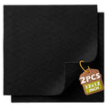 Black Soft Felt Sheets for Crafts, 12" x 12", 1.6mm Thick, 2 Pcs - color: Black