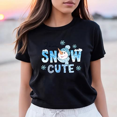 4PCS Christmas Iron on Patches Baby Blue Theme Ready to Press Decal Cute Snowman Santa Dwarf Car Design Heat Transfer Vinyl HTV Decals Xmas Iron on Transfer Stickers for Clothes T-Shirt DIY Craft - color: R