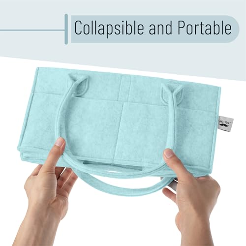 Mr. Pen- Baby Diaper Caddy Organizer, Light Blue - color: Mint Whisper, size: 1 Pack, Regular