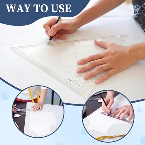 YooNotee Non Woven Precut Pattern Drafting Paper for Sewing, 46 in X 4 yd - size: 46 in X 4 yd