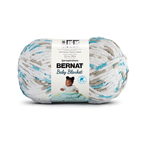 Bernat Baby Blanket Big Ball Little Teal Doves - color: Little Teal Dove, size: 1 Pack