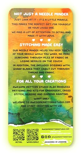 Awesome Pattern Studio Needle Minder Set – Frog Magnetic Needle Minder + 2 Needle Threaders + Crane Scissors. Enamel Pin for Cross Stitch, Embroidery and Craft - size: Frog Set #2